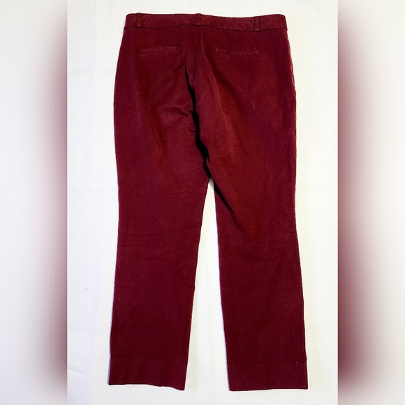 Banana Republic Women's Pants Red Size 12 Jackson Fit Ankle Cotton Blend - Picture 2 of 7